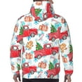 thumbnail image 5 of Bingfone Watercolor Red Truck And Fir Tree Men'S Drawstring Hoodie Long Sleeve Pocket Sweatshirts-Large, 5 of 9