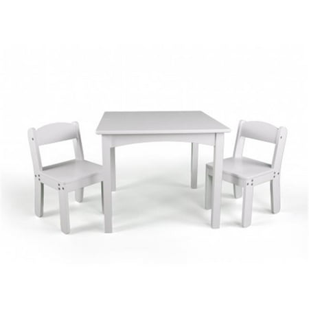 Wonkawoo Deluxe Childrens Table And Chair Set 44 White Walmart