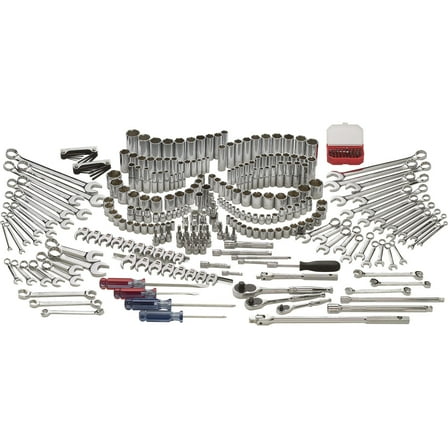 Klutch Mechanic's Tool Set, 305-Pc., 1/4in., 3/8in. and 1/2in. Drive, SAE and Metric
