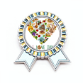 thumbnail image 1 of Corazón Torre Pisa Roma Colosseum spaghetti Insignia broche Medalla ganadora, 1 of 3