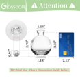 thumbnail image 2 of Jarrón Glasseam de cristal transparente, 3 unidades, decoración moderna para el hogar, 2 of 8