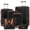 Black, variant on Euroco 6 Piece Luggage Sets, ABS Hardshell Suitcase Set with 2 Bags,Spinner Wheels & TSA Lock, Large Checked Travel Suitcases for Family,16/20/24/28 Inch,Ivory