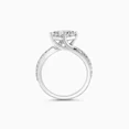 thumbnail image 3 of Spot Jewel 2.1 Ct Princess Cut Diamond Engagement Ring - 14K White Gold Plated Wedding Ring - Party Wear Diamond Ring - Bypass Forever Diamond Ring for Women - Split Shank Anniversary Ring for Her, 3 of 6