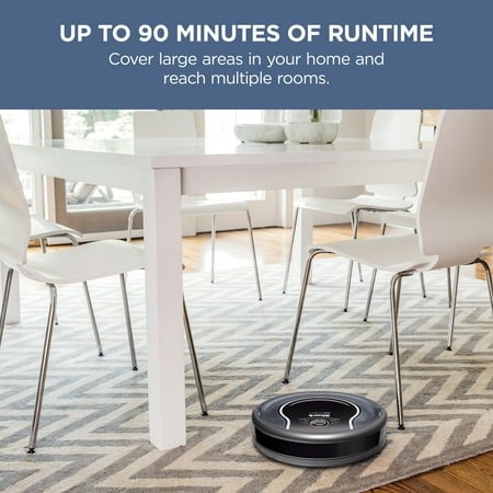 Shark - ION Robot RV761, Wi-Fi Connected, Robot Vacuum with Multi-Surface Cleaning - Black/Navy Blue