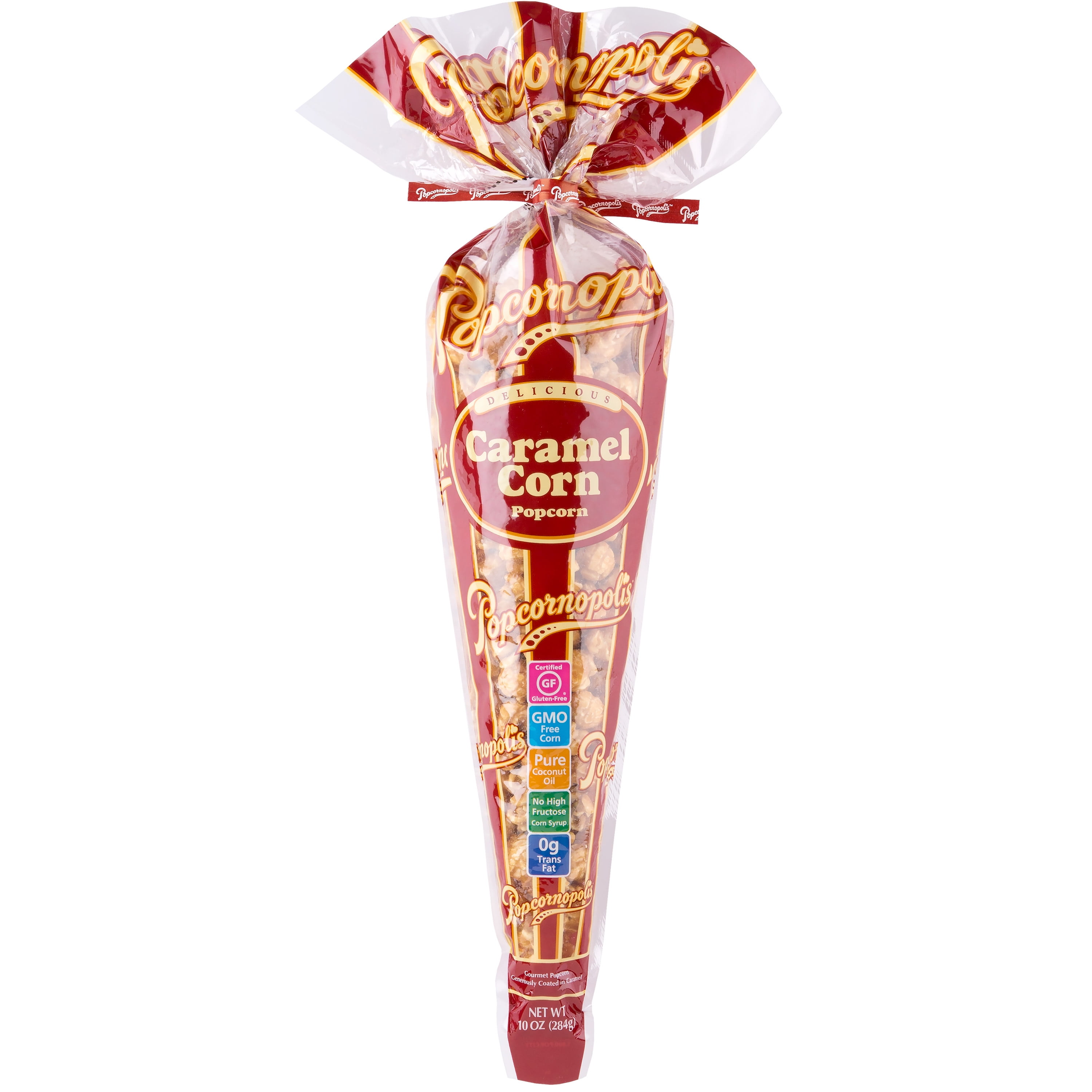 Popcornopolis Caramel Popcorn, 10 oz. Gift Cone