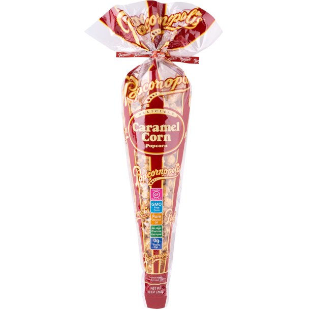 Popcornopolis Caramel Popcorn, 10 Oz. Gift Cone