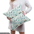 thumbnail image 5 of Ambesonne Maritime Fabric by the Yard Upholstery, Horizontal Seagulls Lines, 1 Yard, Seafoam White, 5 of 5