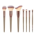 thumbnail image 1 of 7 piezas, 10 piezas, 15 piezas de pinceles de maquillaje gigantes, 15 piezas de pinceles de maquillaje dorados, pinceles de base para trajes, herramientas de belleza, 1 of 2