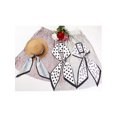 thumbnail image 6 of INSPIRE CHIC Women Fashion Printed Skinny Long Scarves, Satin Silky Black White Neckerchief Ribbon Headband 57.1x5.1" Checks Stripes, 6 of 6