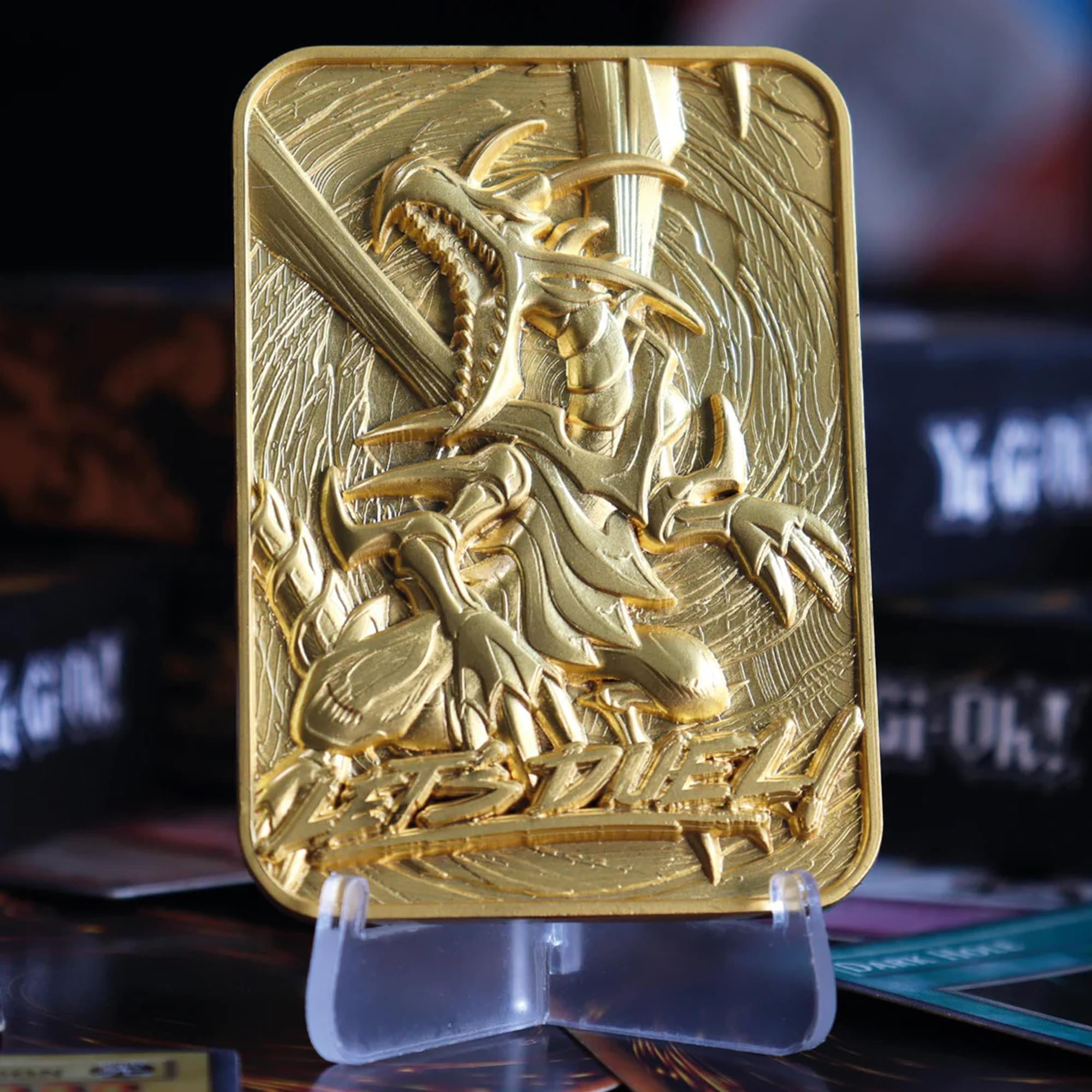 Yu-Gi-Oh 24 Karat Gold Plated Metal Card Limited Edition - Red-Eyes Black Dragon