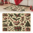thumbnail image 5 of Noothes Christmas Doormat, Plaid Design Anti-Slip Indoor Outdoor Mat for Holiday Decor and Recyclable Use, 5 of 9