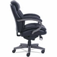 thumbnail image 3 of Woodbury Mid-Back Executive Chair, Supports Up To 300 Lb, 18.75" To 21.75" Seat Height, Black Seat/back, Weathered Gray Base, 3 of 7