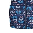 thumbnail image 3 of ATOGUTA Kids Winter Coats Floral Printed Vest Warm Waistcoat Toddler Outwear Coat Blue, Size 1T-5T, 3 of 4
