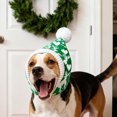 thumbnail image 6 of Dog Winter Hat Scarf Set Knitted Pet Christmas Warm Accessories, Cozy Neck Ear Warmer Hood for Small Medium Large Cats Dogs, Holiday Party Photo Outfit Cold Weather Gear L, 6 of 7