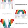 thumbnail image 2 of Rainbow Tassel Pendant Boho Tapestry Home Decor Hanging Woven Macrame Delicate Background Adorn Kids Room, 2 of 6