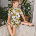 thumbnail image 4 of Balery Bird Sunflowers Conjunto de Pijama Infantil de Manga Corta con Estampado – Ropa de Dormir de Algodón Suave-X-Large, 4 of 6
