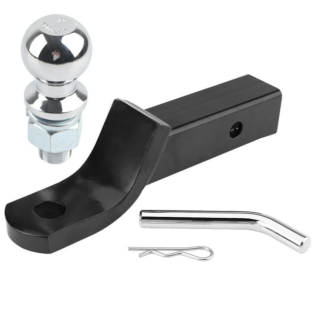 Hitch Pin Ball Kit, Steel 6000lbs Towing Capacity 2in/50mm Black Trailer Hitch Mount For For Truck
