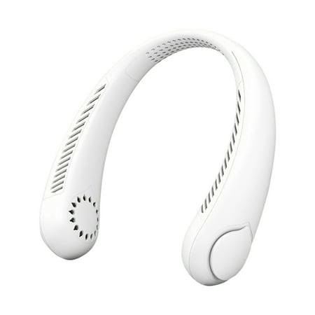 

Portable Bladeless Neck Fan Hand Free Leafless Neckband Fan Rechargeable Wearable Personal Fan with 1800 mAh Long-Lasting Battery Adjustable 3 Speeds