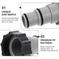 thumbnail image 2 of IFANLANDOR 2pcs Pump Barb Adapter for Pool Owners Grey PP, 2 of 8