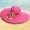 Hot Pink, variant on Weikingp Sun Hats for Women Women Print Two-Side Big Brim Straw Hat Sun Floppy Wide Brim Hats Beach Cap Sun Hat Fascinators Hats for Women Bucket Hats for Woman (Clearance) Hot Pink Cotton