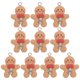 thumbnail image 1 of 10Pcs Gingerbread Man Pendants Mini Gingerbread Man Charms DIY Jewelry Charms, 1 of 3