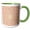 Green/White, variant on 3drose, Colorful Hypnotic Geometrical Circular Mosaic Background Design, 11oz Mug