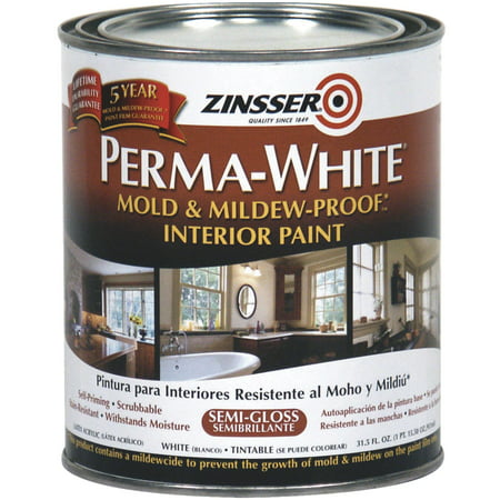 Perma-White Mold And Mildew-Proof Interior Paint (Best White Paint For Bathroom)