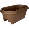 thumbnail image 1 of 477245-1001 Jardinière à Rail de Terrasse en Chocolat de 24 Po, 1 of 1