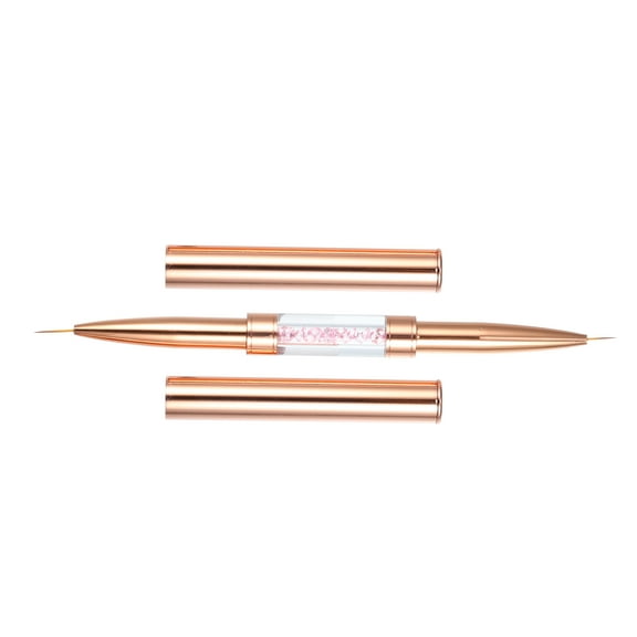 Unique Bargains Nail Art Liner Brush Nail Brush Gel Nail Painting Art Decoration Pen Drawing Nail Tool Rose Gold Tone