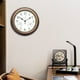 thumbnail image 5 of Reloj de pared silencioso de 12 pulgadas con pantalla higrómetro y tictac de grapadora-bolzen Latón antiguo, 5 of 8