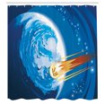 thumbnail image 3 of Ambesonne Fantasy Shower Curtain, Planet Galaxy Cosmos, 69"Wx70"L, Violet Blue Orange, 3 of 5