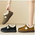 thumbnail image 6 of Women's Casual Low - Heel Winter Shoes - Warm, Comfortable Round - Toe Cotton - Upper Shoes with Artificial Short Plush Lining, 6 of 6