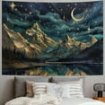 thumbnail image 2 of ONETECH Mountain Tapestry Nature Landscape Rocky Mountain Tapestry for Bedroom Aesthetic Forest Scenic Moon Tapestry Wall Hanging Tree Woods Wall Tapestry for Bedroom Living Room, 2 of 6