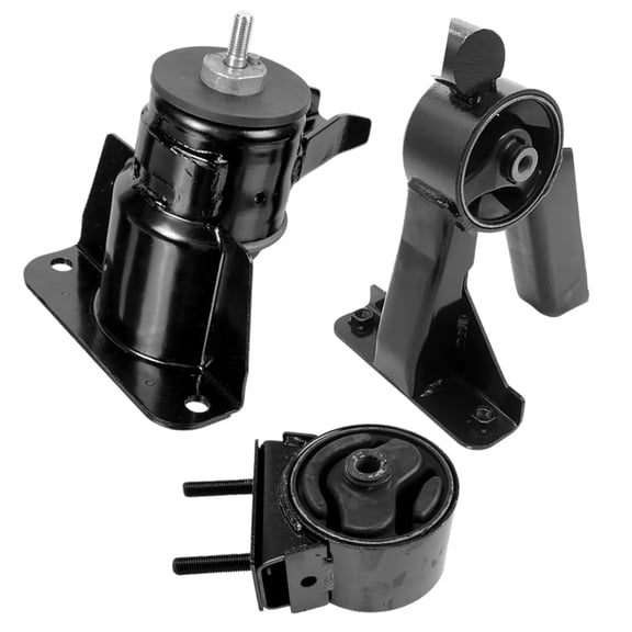Right, Front & Rear Engine Motor Mounts 3PCS Set Compatible With Suzuki Swift 11-07 L4-1.5L. Part Numbers: 11710-63J30, 11620-63J00, 11610-63J00