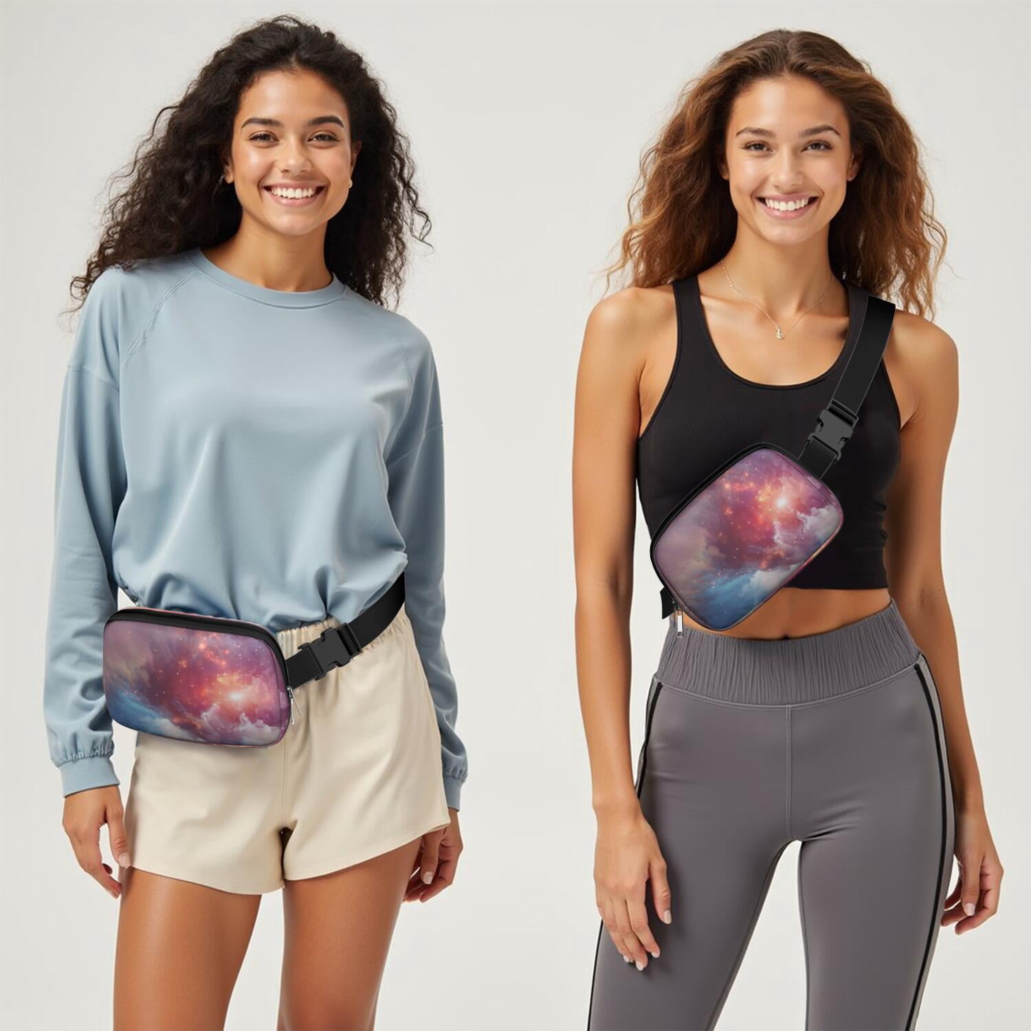 Sci-Fi Galaxy Belt Bag – Cosmic Fanny Pack with Celestial Print for Starry Night and Space Enthusiasts
