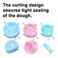 thumbnail image 3 of Dough Press Set, 3 Pack, Empanada Press, Dough Press, Dumpling Press, Hand Pie Press, Mini Pie Press, Hand Pie Maker, Meat Pie Cutter, Pie Press, Pastry Press, 3 of 5