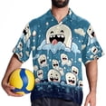 thumbnail image 4 of Tiny teeth Men's Short Sleeve Poplin Shirt, Button Down Casual Summer Beach Printed Unisex Shirt, 4 of 6
