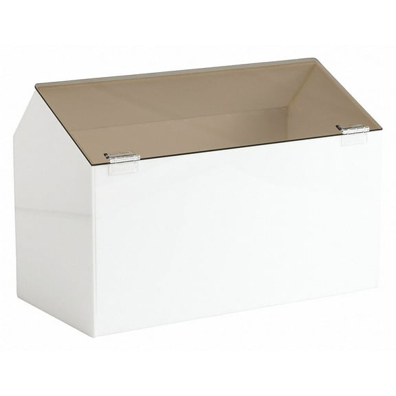 Brady Storage Bin,Acrylic,White  PD297E
