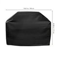thumbnail image 2 of Raindrops 1Pack Grill Cover for Patio Furniture Black Oxford Cloth 75x46x28in, 2 of 7