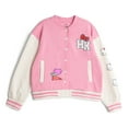 thumbnail image 4 of Hello Kitty Fleece Varsity Bomber Jacket and Jogger Pants Outfit Set Toddler to Big Kid, 4 of 5