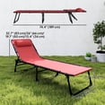 thumbnail image 3 of Outsunny 2 Pcs Chaises Longues Pliantes, Chaises Longues avec Appui-Tête Rouge Vin, 3 of 10