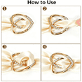thumbnail image 2 of TUWAFE 4Pcs Scarf Ring Clip T-Shirt Tie Clips for Women,Shirt Clips to Tighten Tops for Women,Fashion Clothing Accessories, 2 of 7