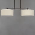 thumbnail image 2 of Bongo 2 - Light Oil Rubbed Bronze Dark Brown Traditional Incandescent Acrylic And Linen And Steel Pendant Light, 2 of 5