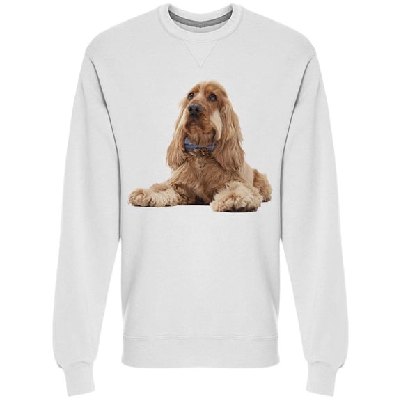 Cocker Wearing Bow Sweatshirt Men -Image by Shutterstock, Male 3X-Large
