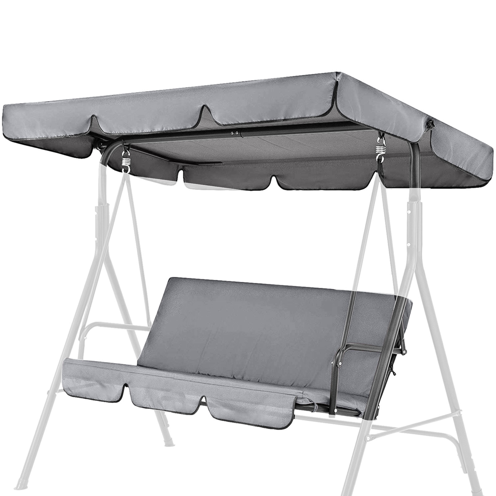 Swing Canopy Cover Porch Swing Cover With Waterproof Oxford Fabric