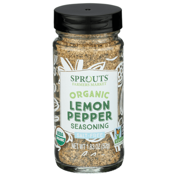 SPT Organic Salt-Free Lemon Pepper Seasoning 1.83 oz