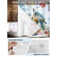 thumbnail image 3 of No Hook Cloth Fabric Shower Curtain with Snap in Liner, Sea Turtle Coastal Waterproof Shower Curtains Set with See Through Top Window, Blue Nautical Summer Beach Ocean Bath Curtains Shower 72"x84", 3 of 6