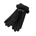 thumbnail image 2 of Agiferg Gants Chauds Dames Hiver Plus Velours Épais Automne Extérieur Cyclisme Écran Gants de Cyclisme, 2 of 4