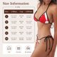 thumbnail image 5 of Balery Saying Ho Ho Ho Pijama Estampado Bikini de Dos Piezas para Mujer - Conjunto de Bikini Ajustable Sexy y Cómodo para Playa, 5 of 6