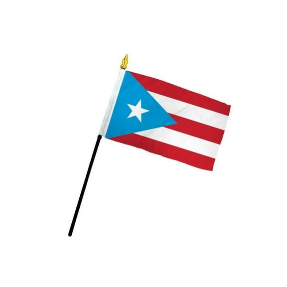 Puerto Rico (Light Blue) 4x6in Stick Flag
